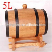 Several size alternative wooden whiskey barrels for sale