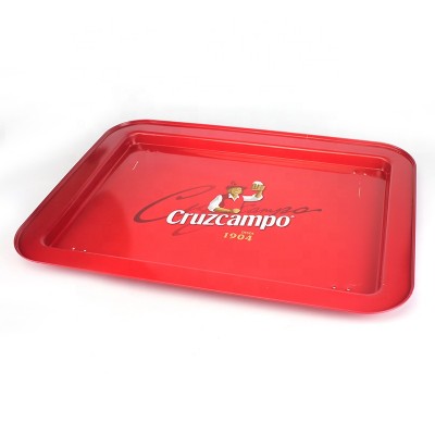 High quality series rectangle food serving metal tray