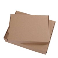 Customized kraft cardboard paper suitcase gift box for clothing