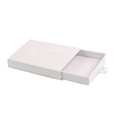 Ecofriendly white jewelry paper drawer boxes packaging