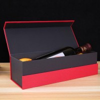 wholesale gift rectangular paper recyclable premium cardboard wine box packaging