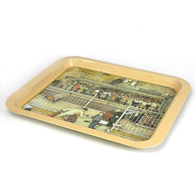 China promotional print rolling serving metal tray