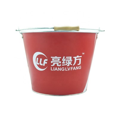 Brand manufacturer hot selling metal ice drinks bucket with handle