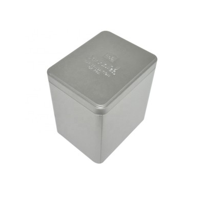 Hot custom embosses chinese tea gift tin box