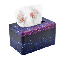 170*110*90mm multifunction american flag tissue storage tin box