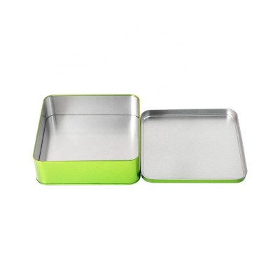 Large square storage tin box for cookie