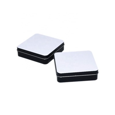 Square metal decorative metal tin pill box