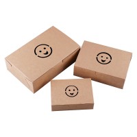 Factory different sizes close paper box food use kraft paper box packaging foldable paper box