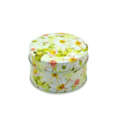 Custom design incense cylindrical packaging tin box