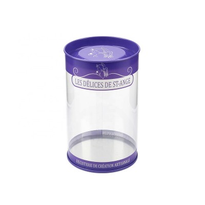 Wholesale cheap custom clear biscuit plastic container with lid